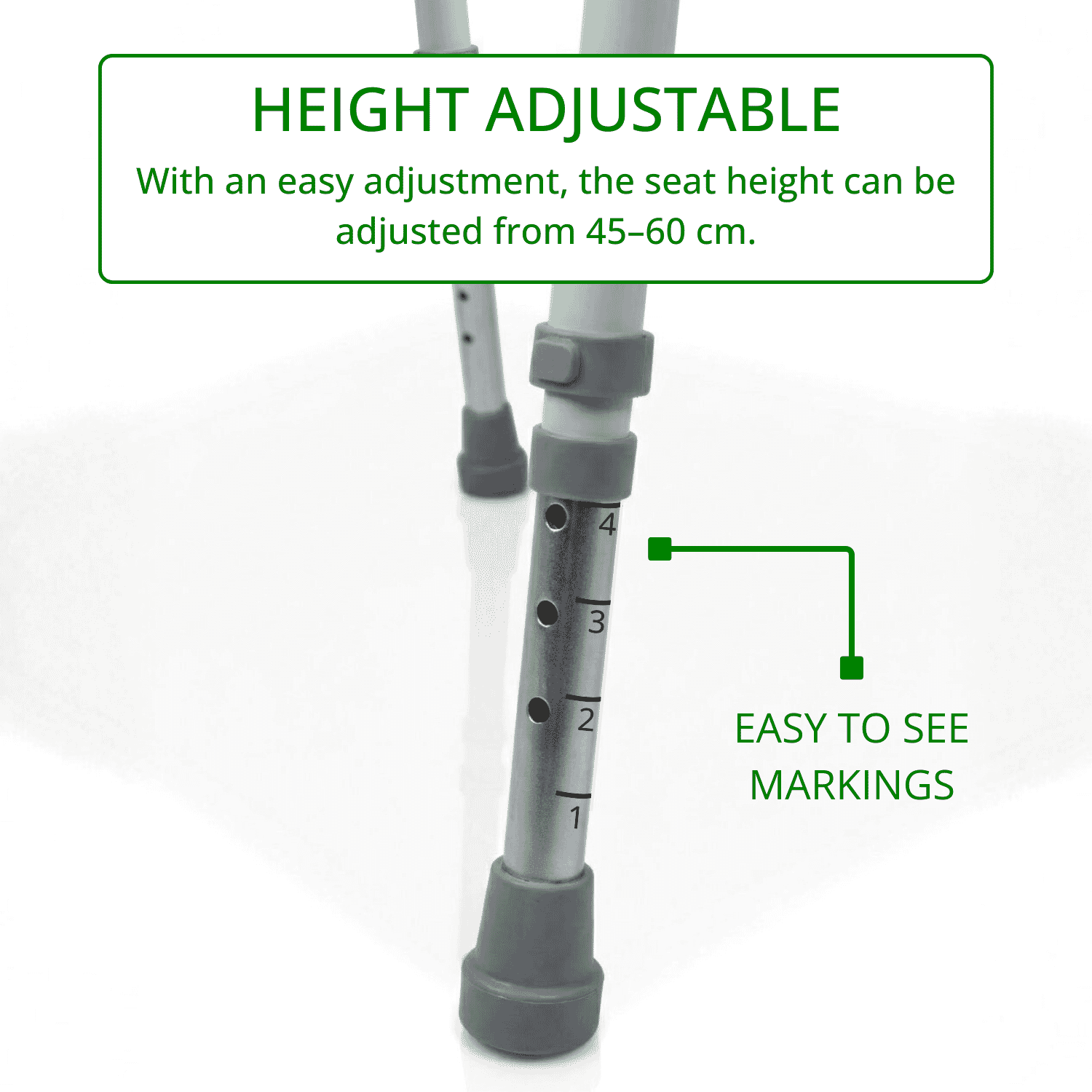 adjustable economy shower chair height adjustable