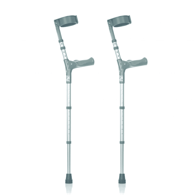 adjustable elbow crutches with comfy grips pair