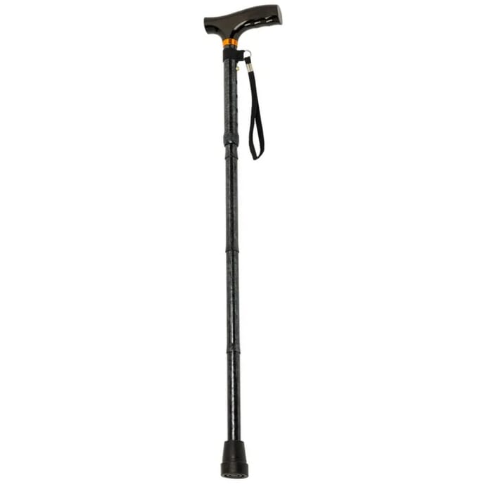 adjustable folding walking stick grey marble