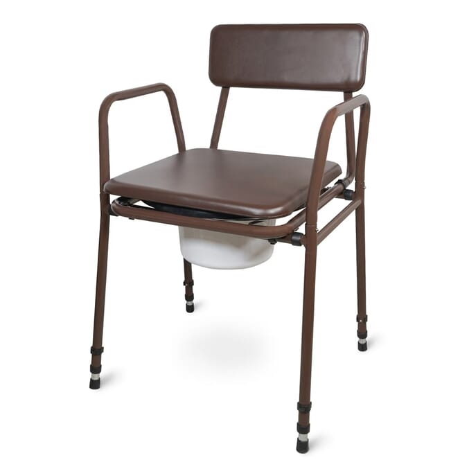 adjustable height bedside commode