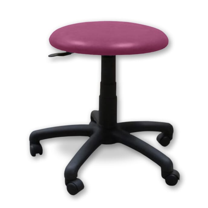 adjustable mobile therapy stool purple