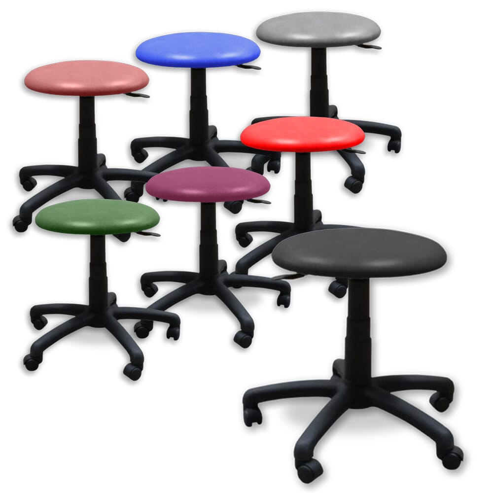 adjustable mobile therapy stool