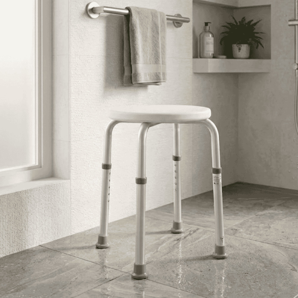 Adjustable Moulded Shower Stool