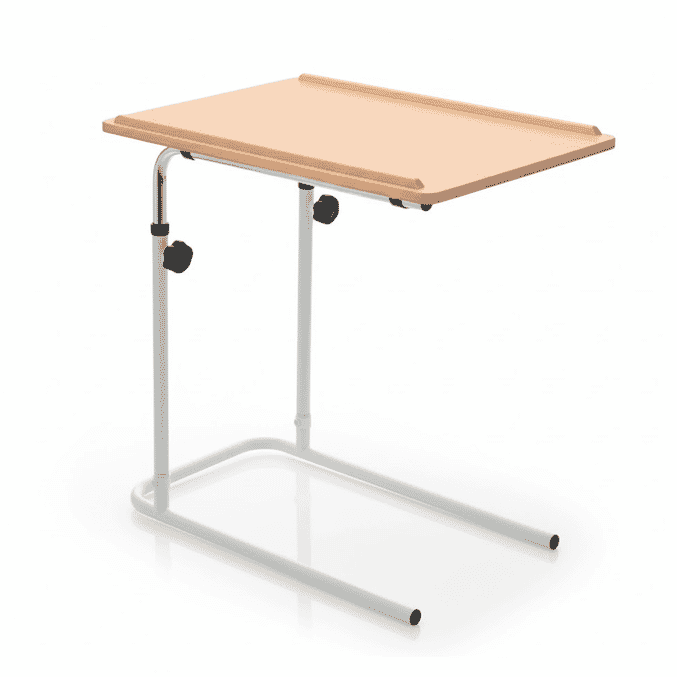 adjustable overbed chair table without castors