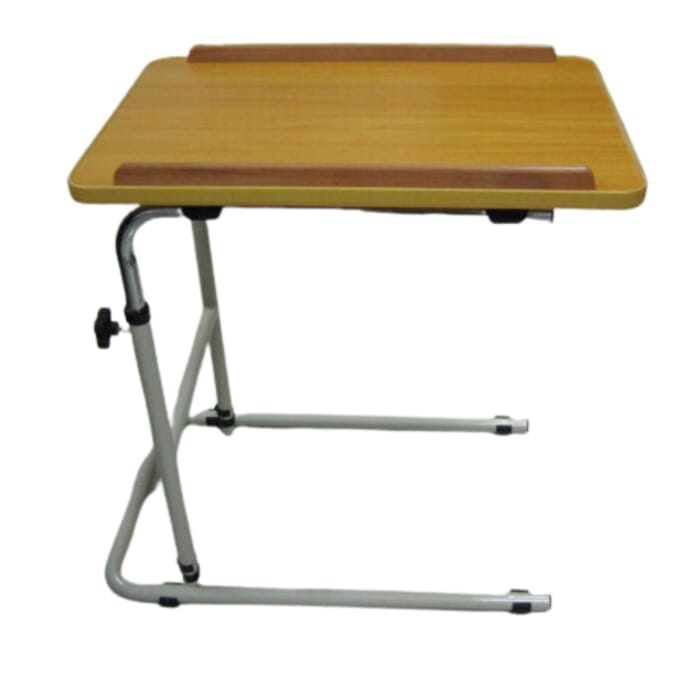 adjustable overbed chair table