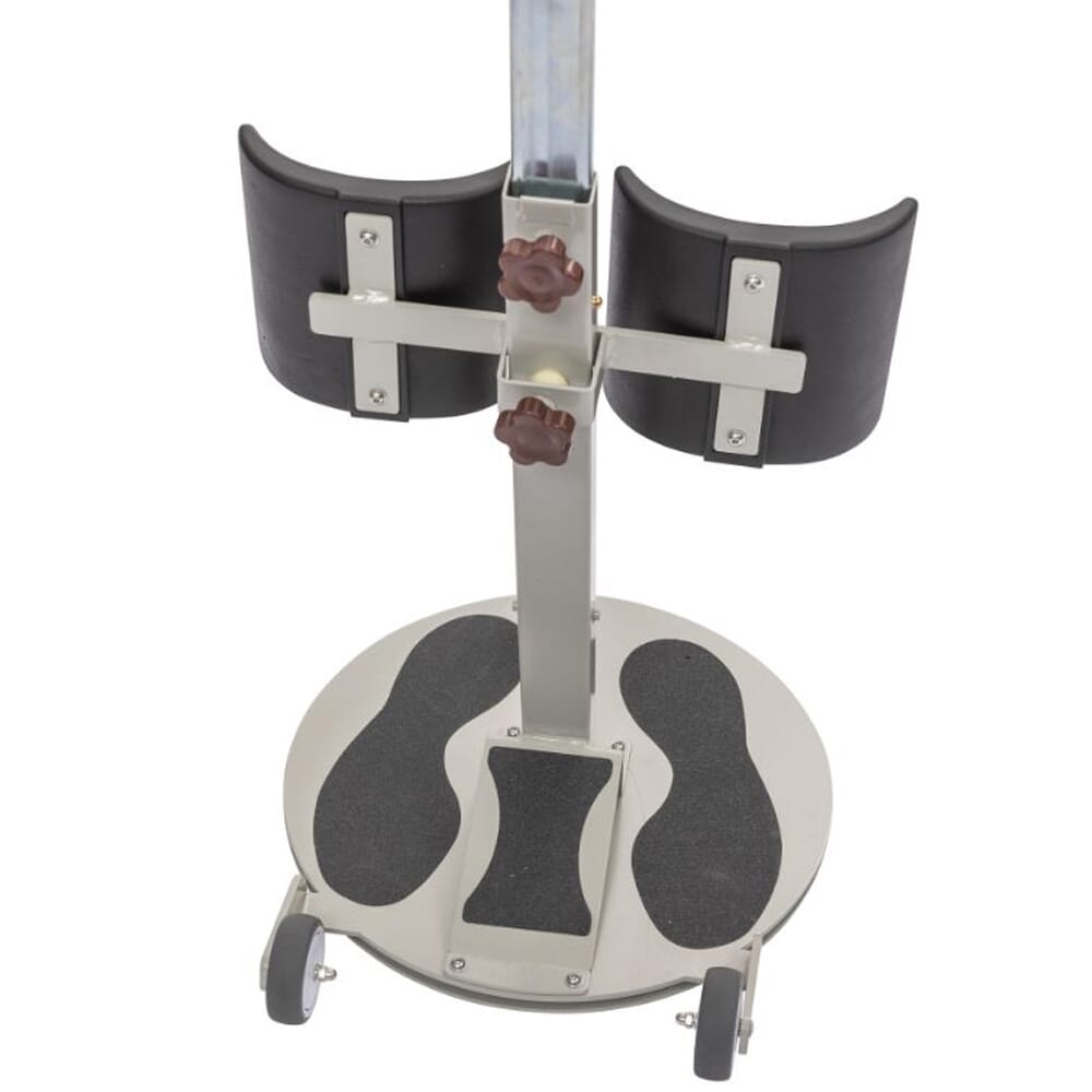 adjustable patient turner footplate and pads adjustment