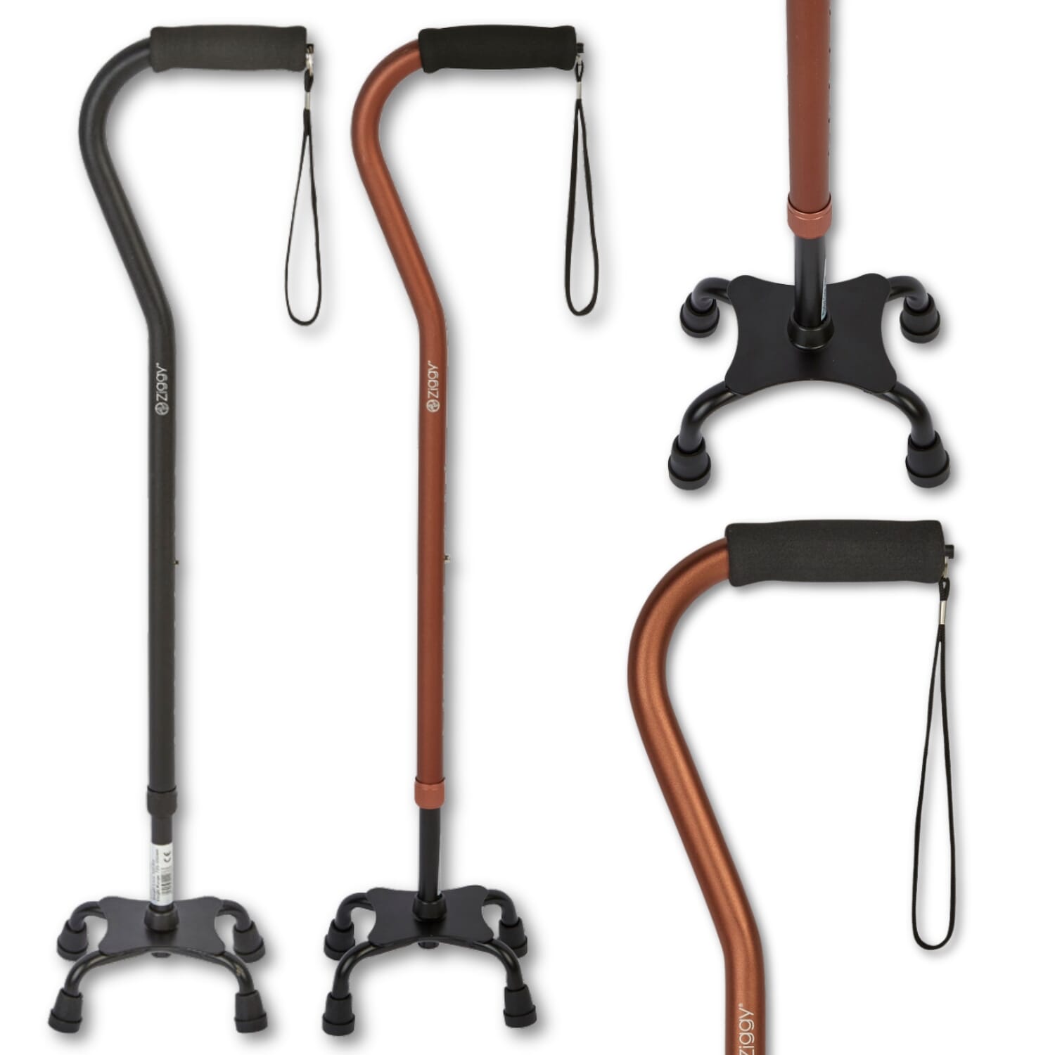Adjustable Quad Walking Stick