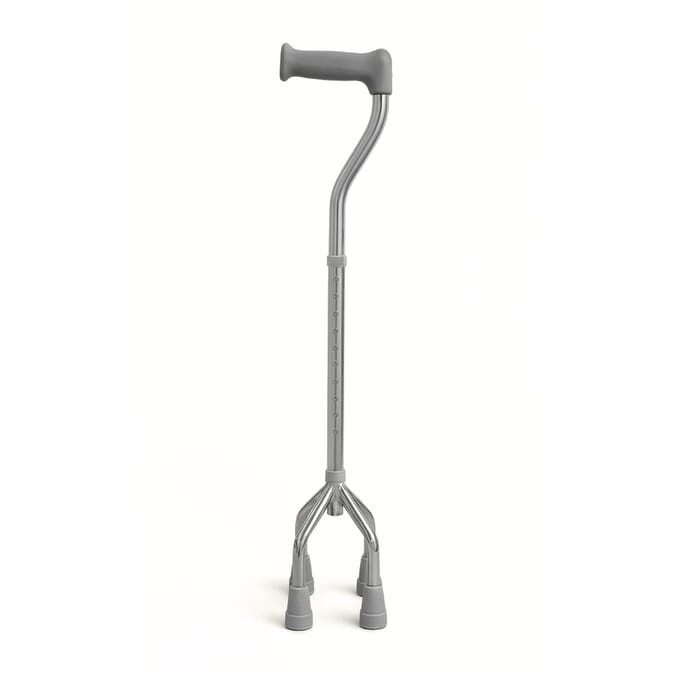 adjustable small base walking stick quadruped