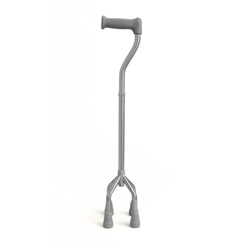 adjustable small base walking stick quadruped