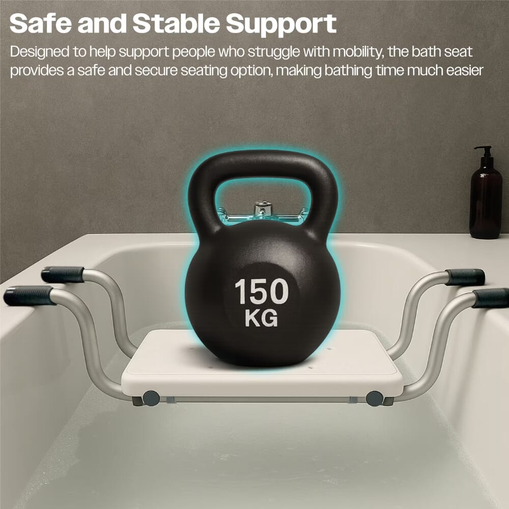 adjustable suspended bath seat stable