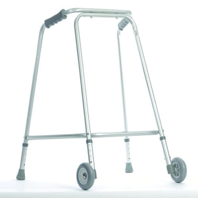 adjustable tall wheeled walking frame