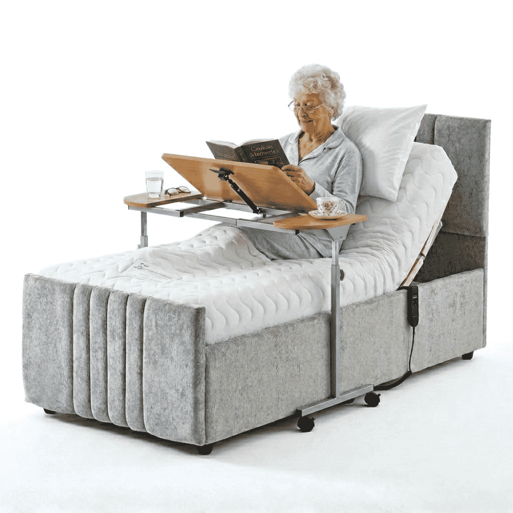 Adjustable Tilting Over Bed Table