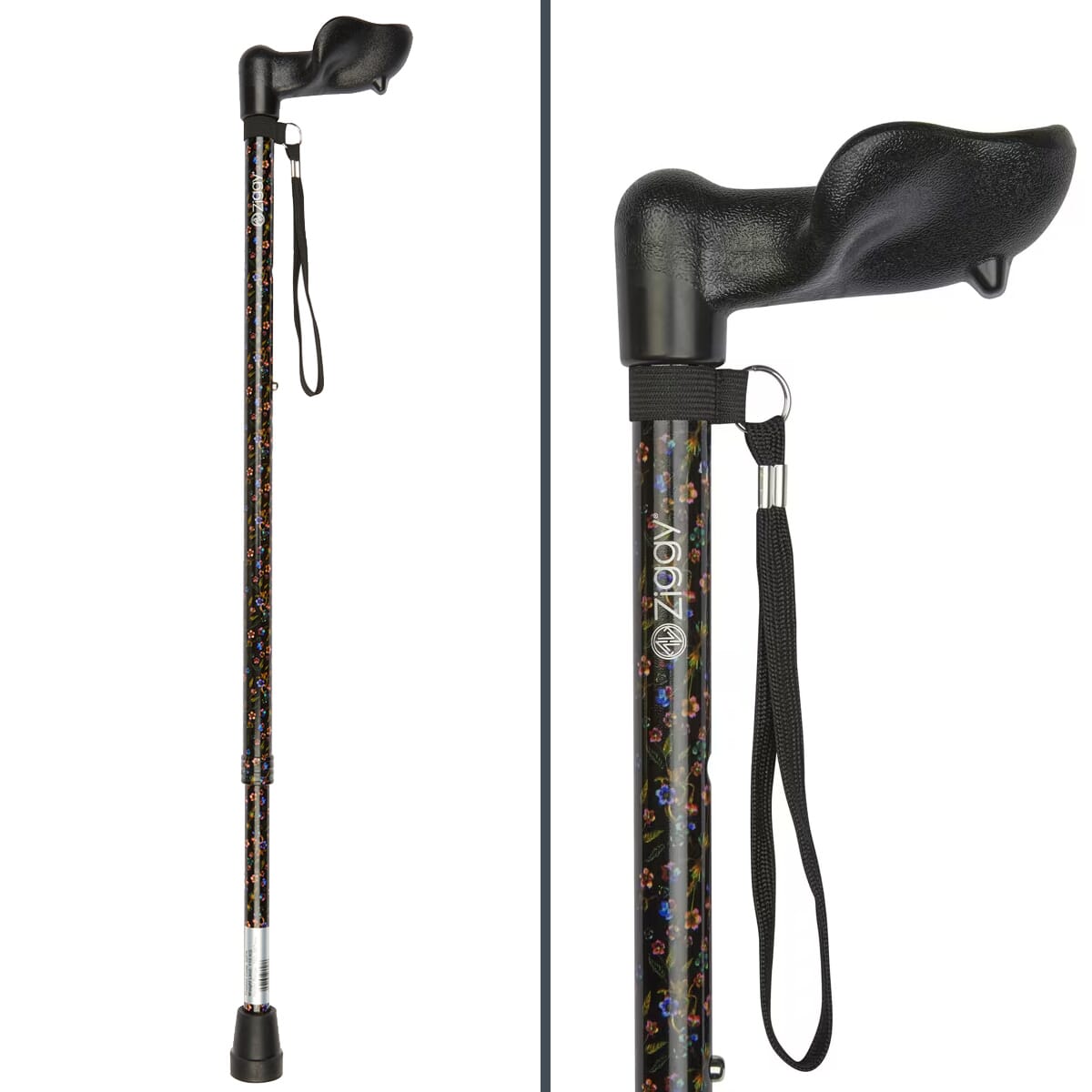 Adjustable Walking Stick With Anatomical Handle