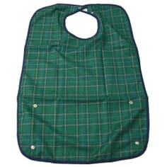 Adult Cotton Bib - Green - Large