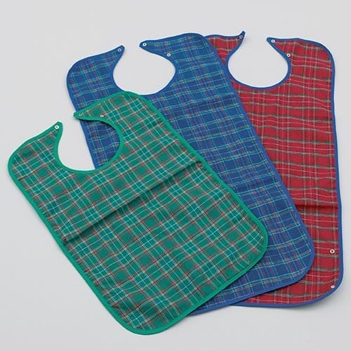 View Adult Cotton Bib Green Large information