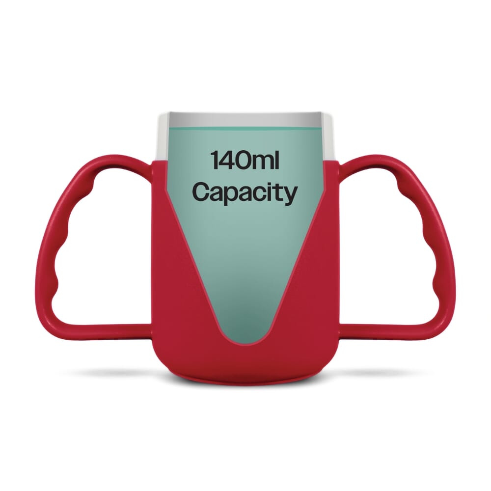 adult drinking cup red capacity