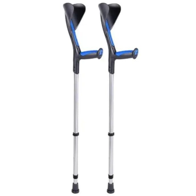 advance fashion elbow crutches blue