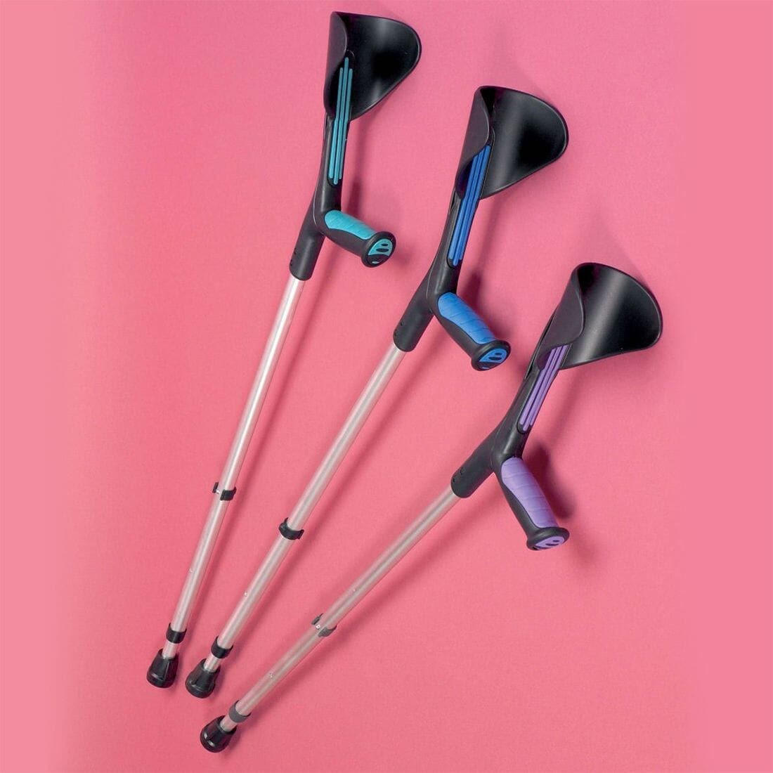 View Advance Fashion Elbow Crutches Turquoise information