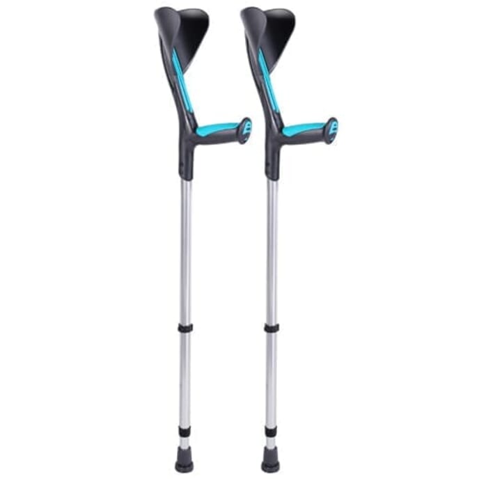 advance texture elbow crutches turquoise