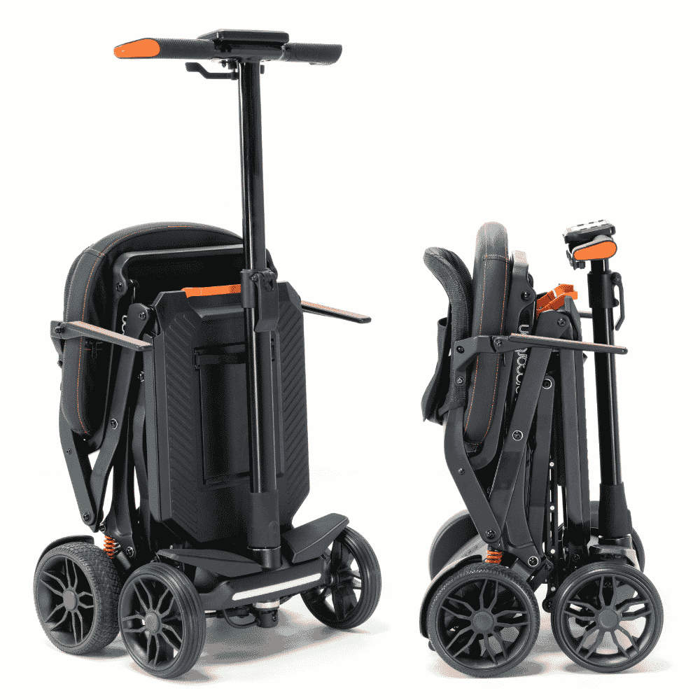 aerocarbon folding scooter folded