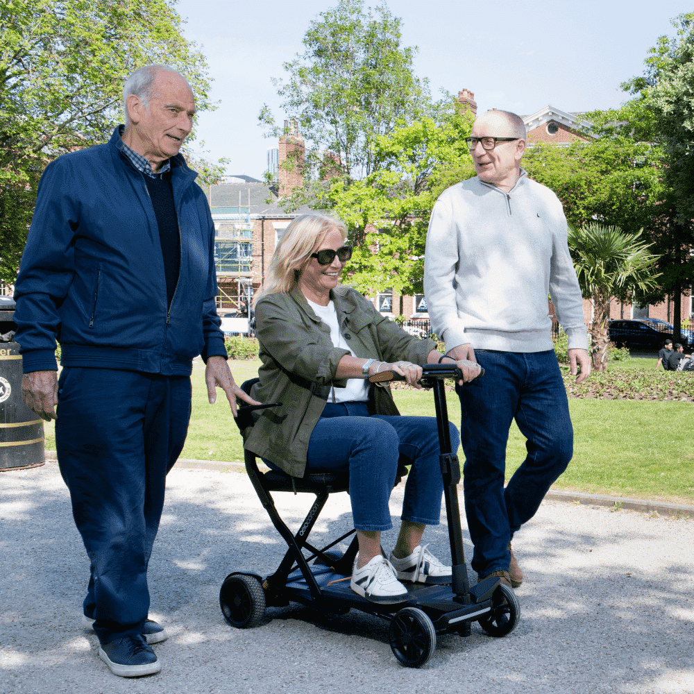 aerocarbon folding scooter lifestyle