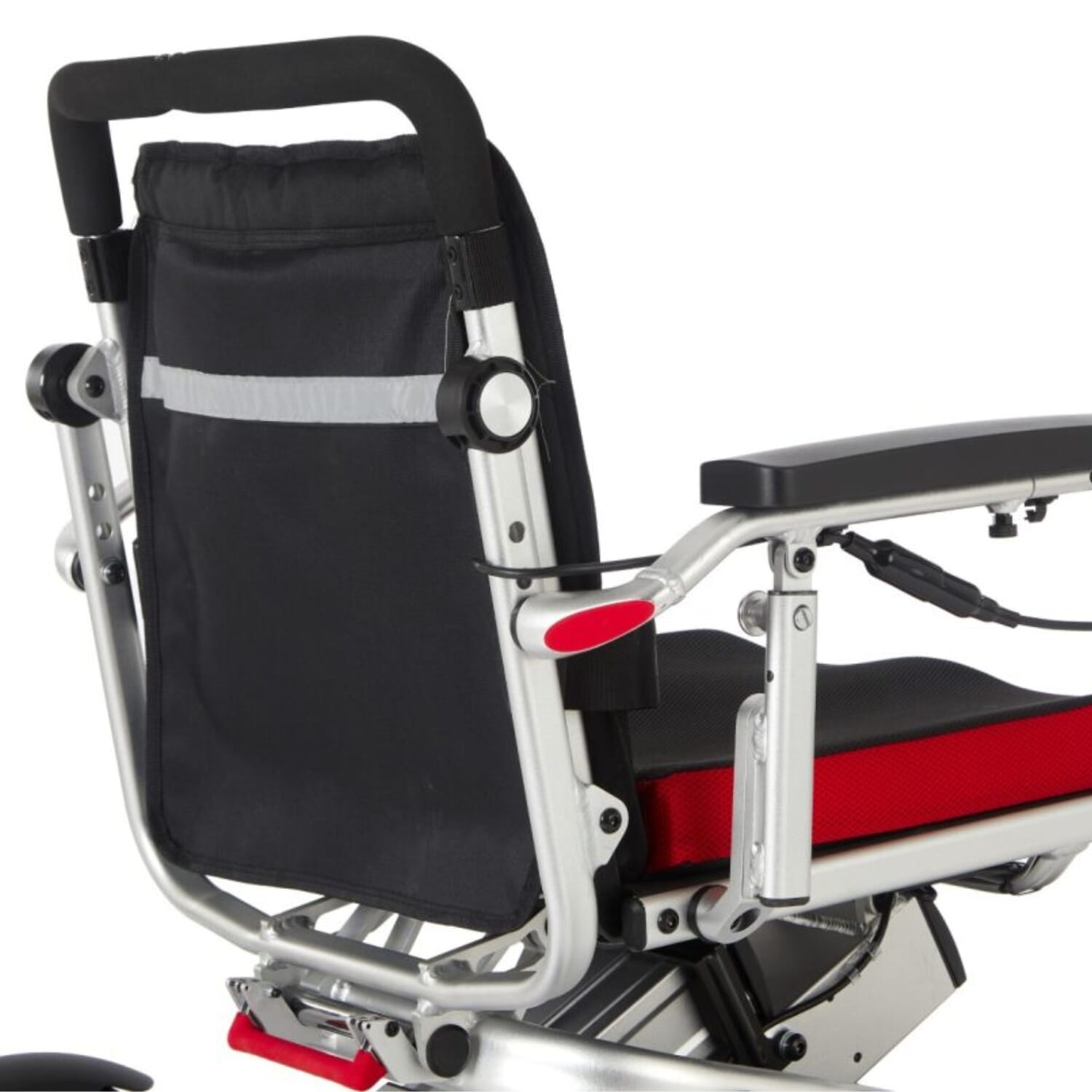 aerolite trekker folding electric wheelchair back