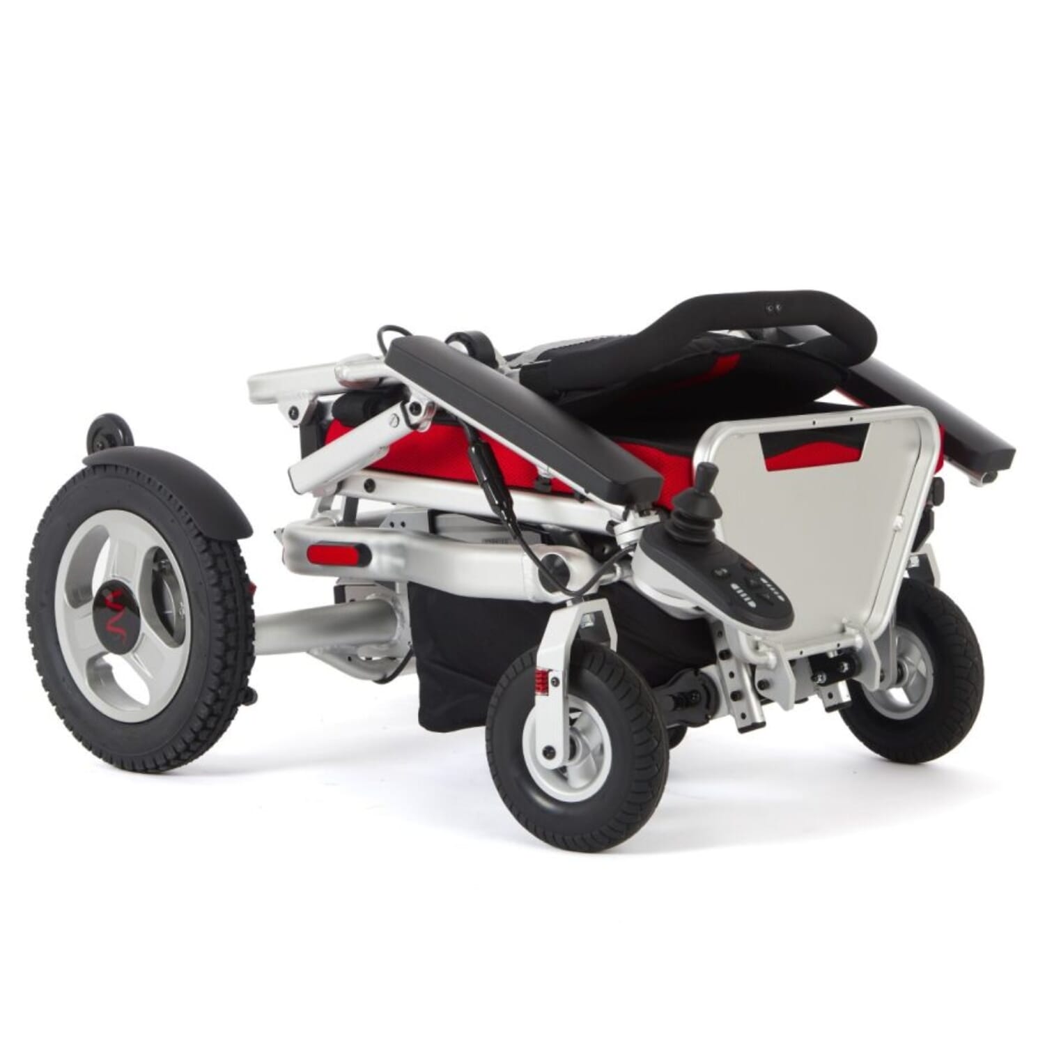 aerolite trekker folding electric wheelchair folded