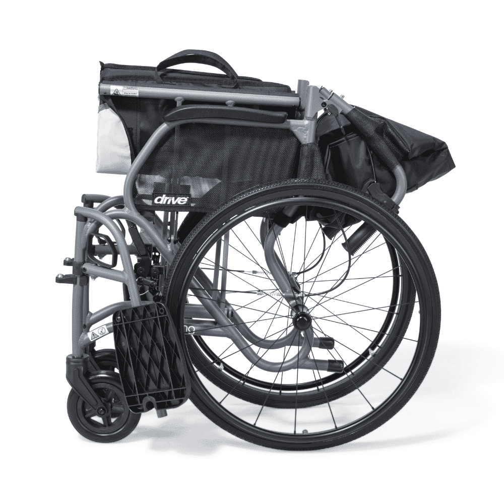 aeromg self propelled wheelchair folded