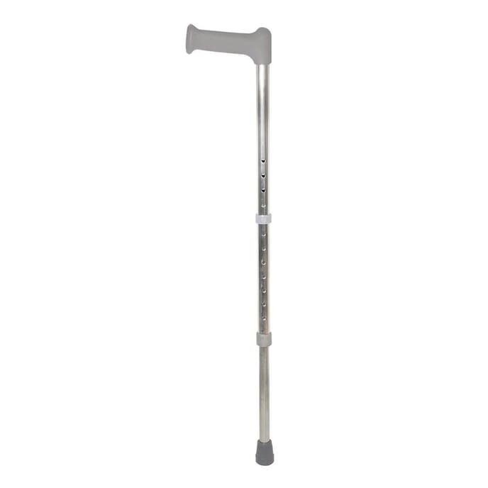 aidapt aluminium walking stick adjustable height medium