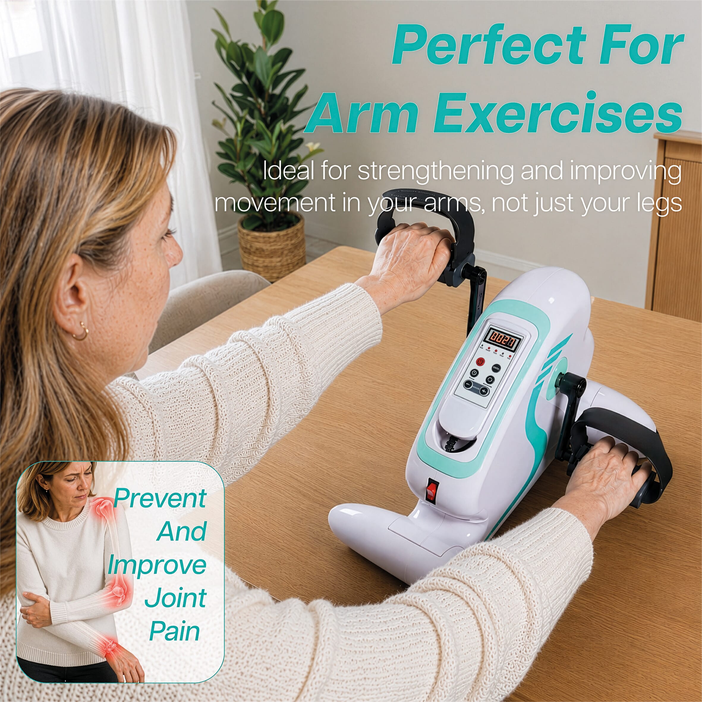 aidapt motorised electric mini exercise bike 13