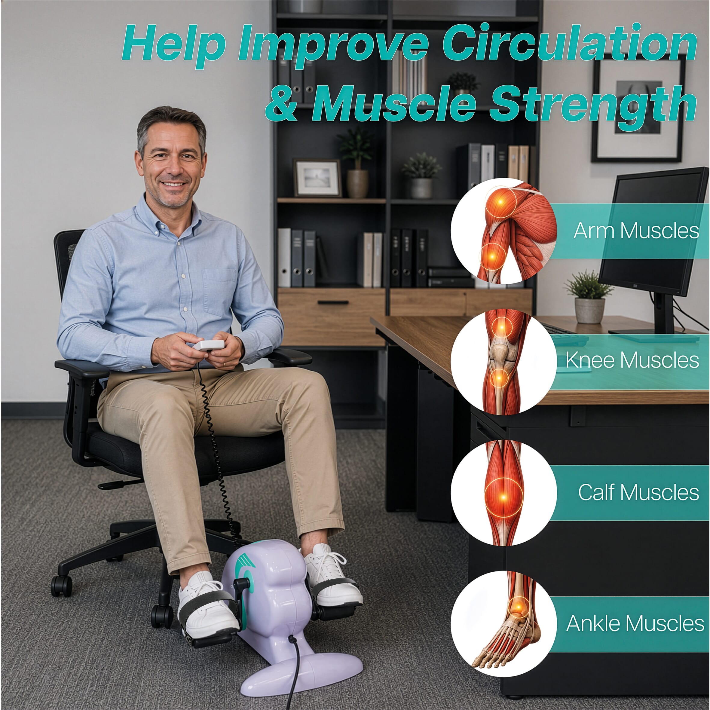 aidapt motorised electric mini exercise bike 14