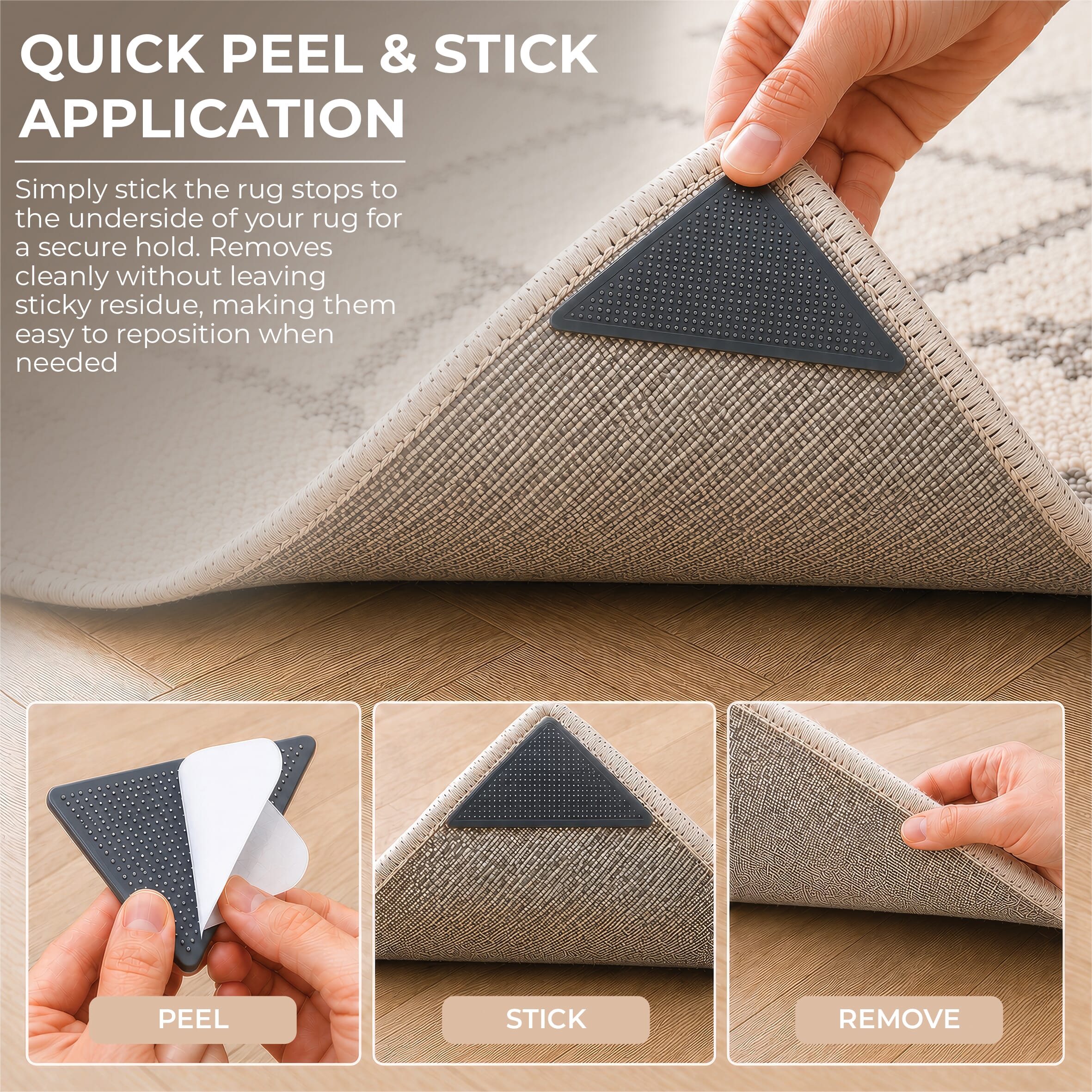 aidapt rug stops pack of 8 11