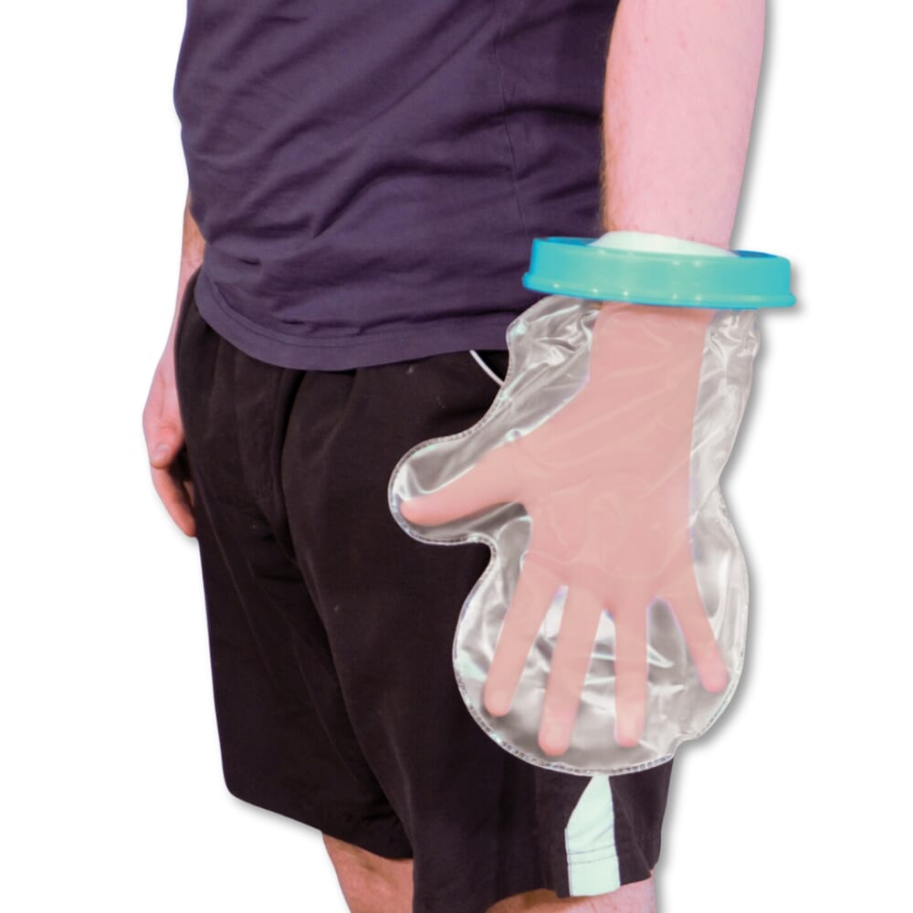 View Aidapt Waterproof Cast and Bandage Protector for use whilst ShoweringBathing Adult Short Arm information