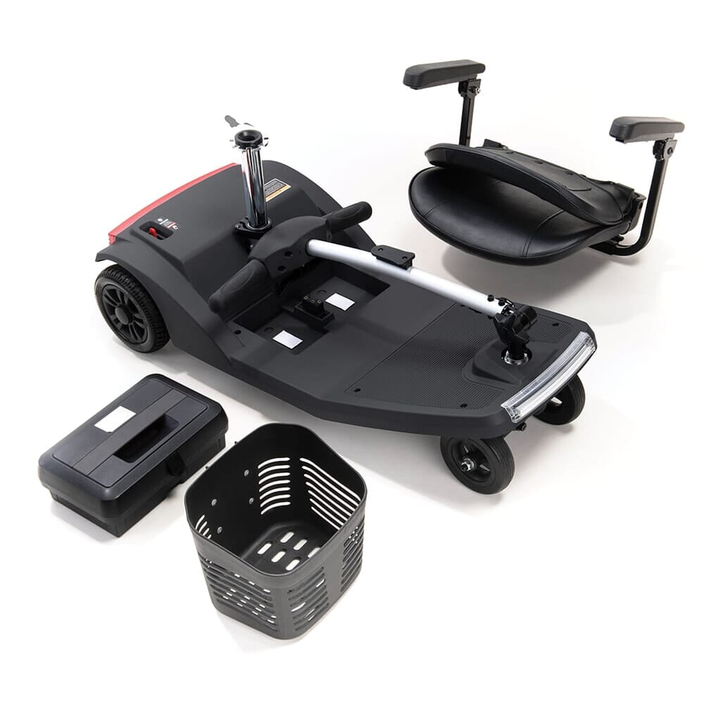 air active 4mph lightweight travel mobility scooter black parts