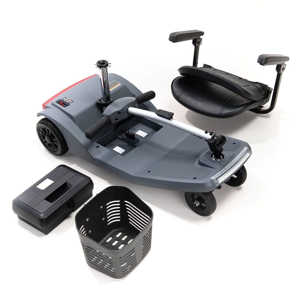 air active 4mph lightweight travel mobility scooter grey parts