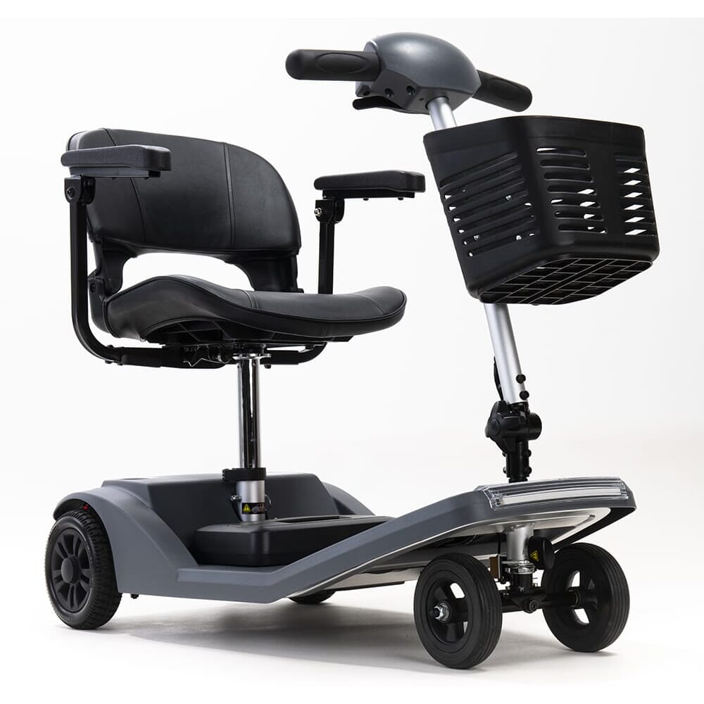 air active 4mph lightweight travel mobility scooter grey