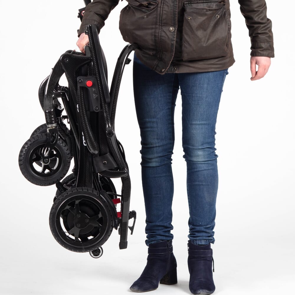 airfold carbon fibre electric wheelchair carry
