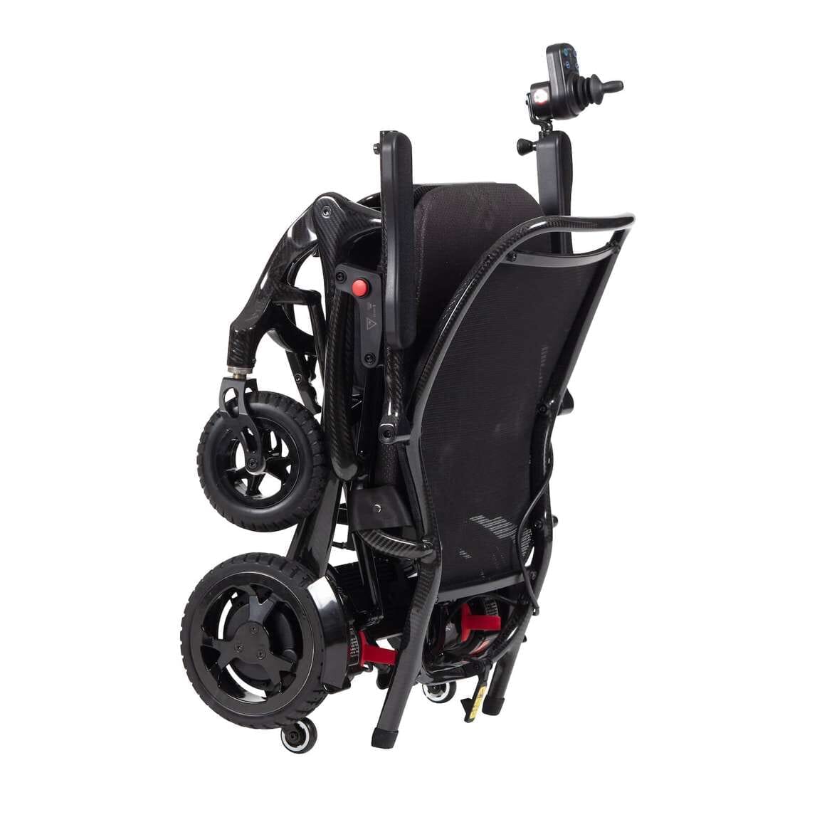 airfold carbon fibre electric wheelchair folded