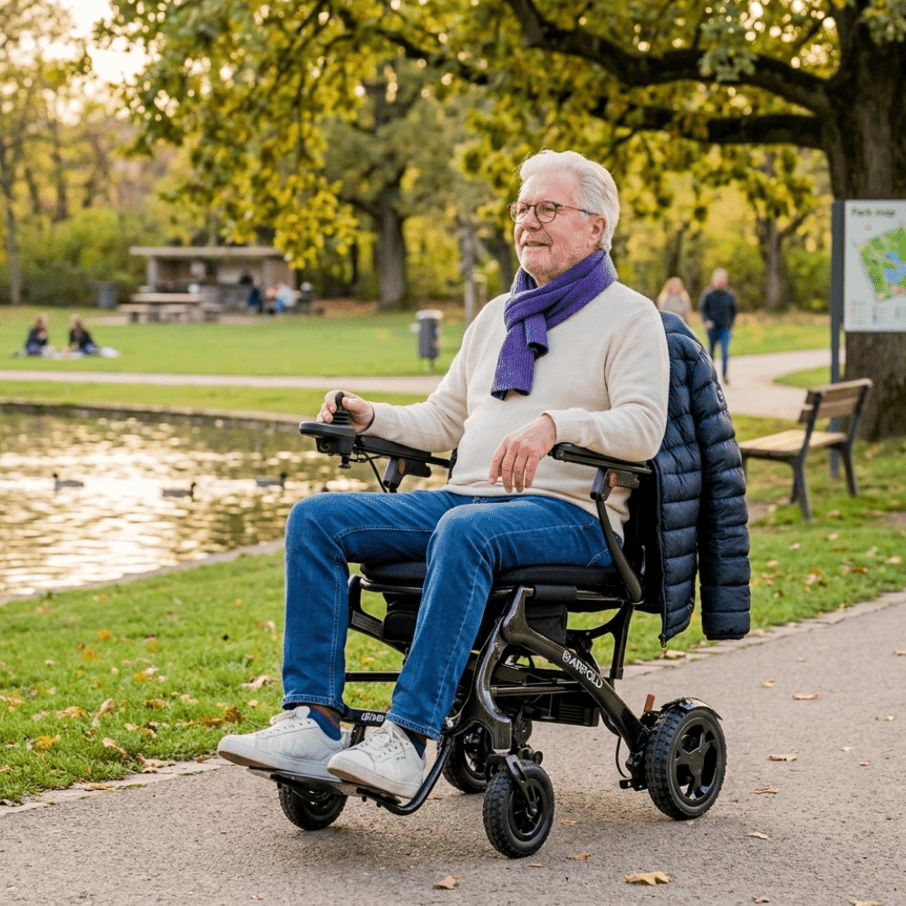 airfold carbon fibre electric wheelchair lifestyle