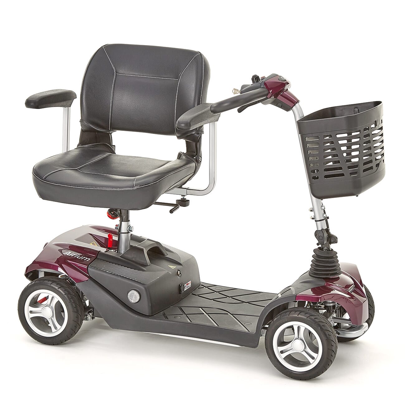 airium boot scooter plum swivel seat