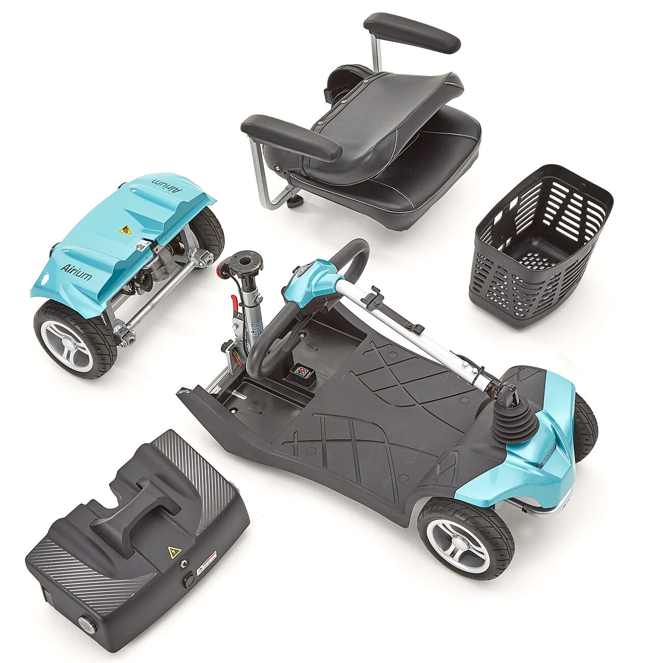 airium boot scooter teal dismantled