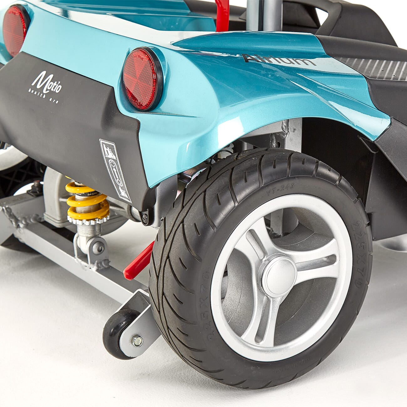 airium boot scooter teal wheel