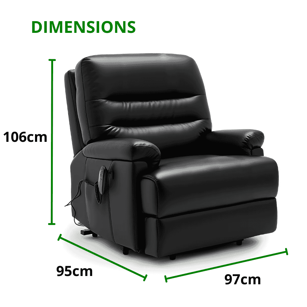 alberta dual motor riser recliner chair dimensions