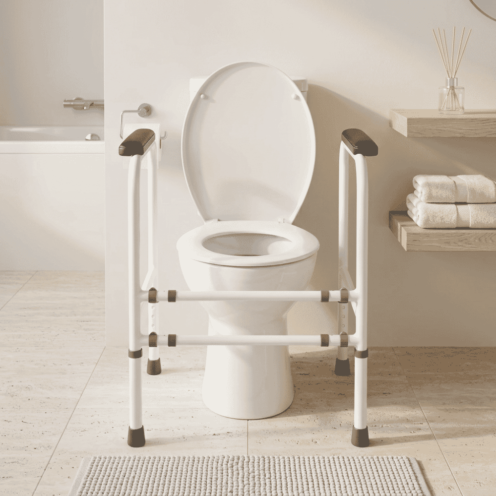 alerta adjustable toilet frame in situ