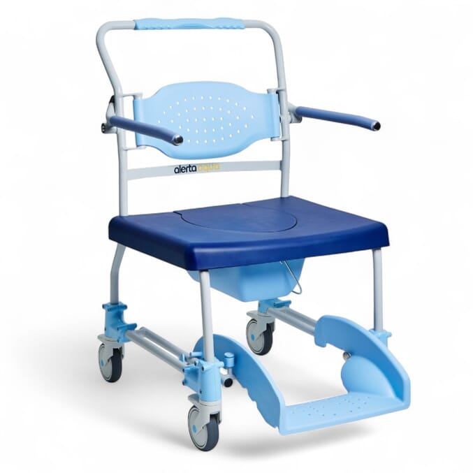 alerta aqua bariatric shower commode chair