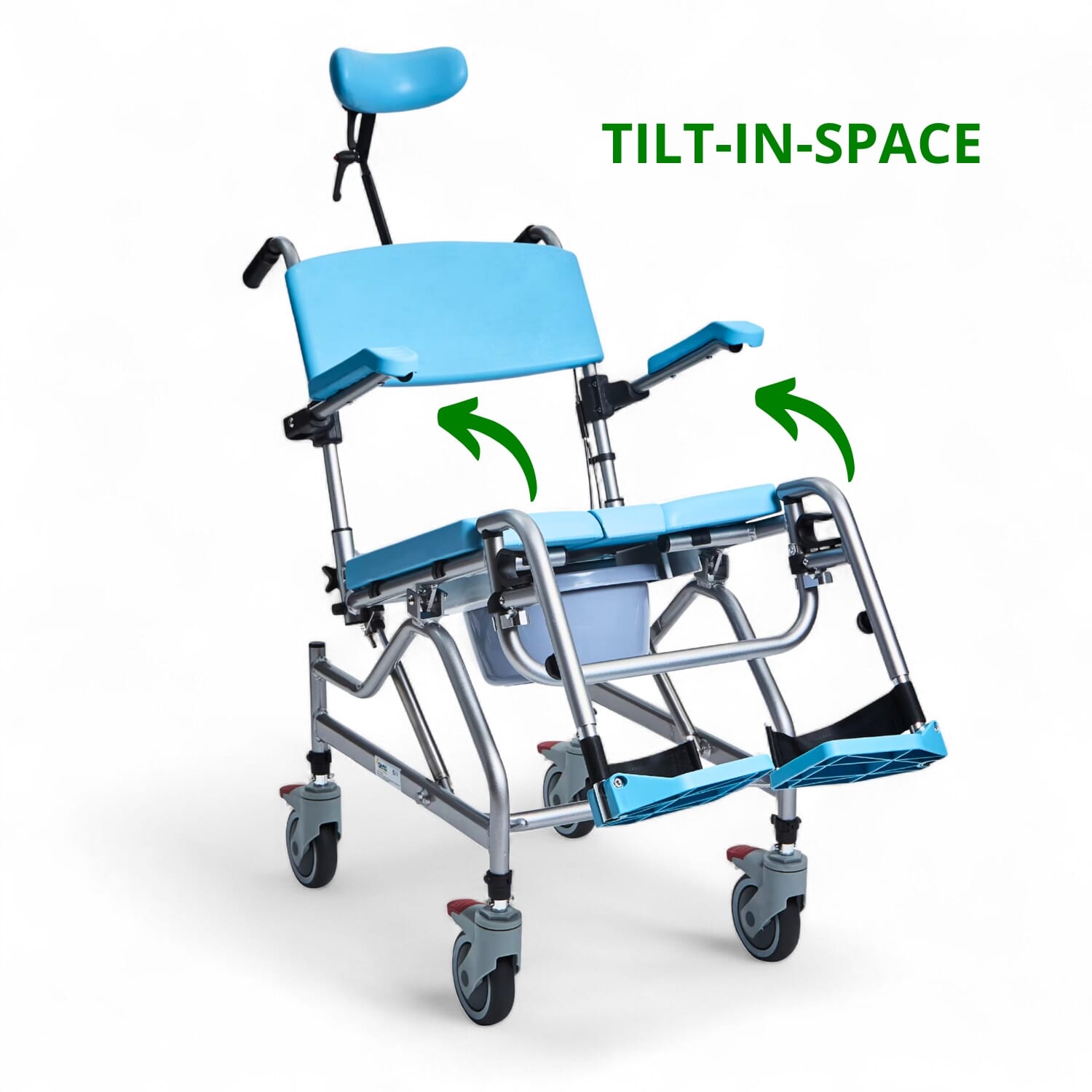 alerta aqua community tilt in space shower commode chair tilting