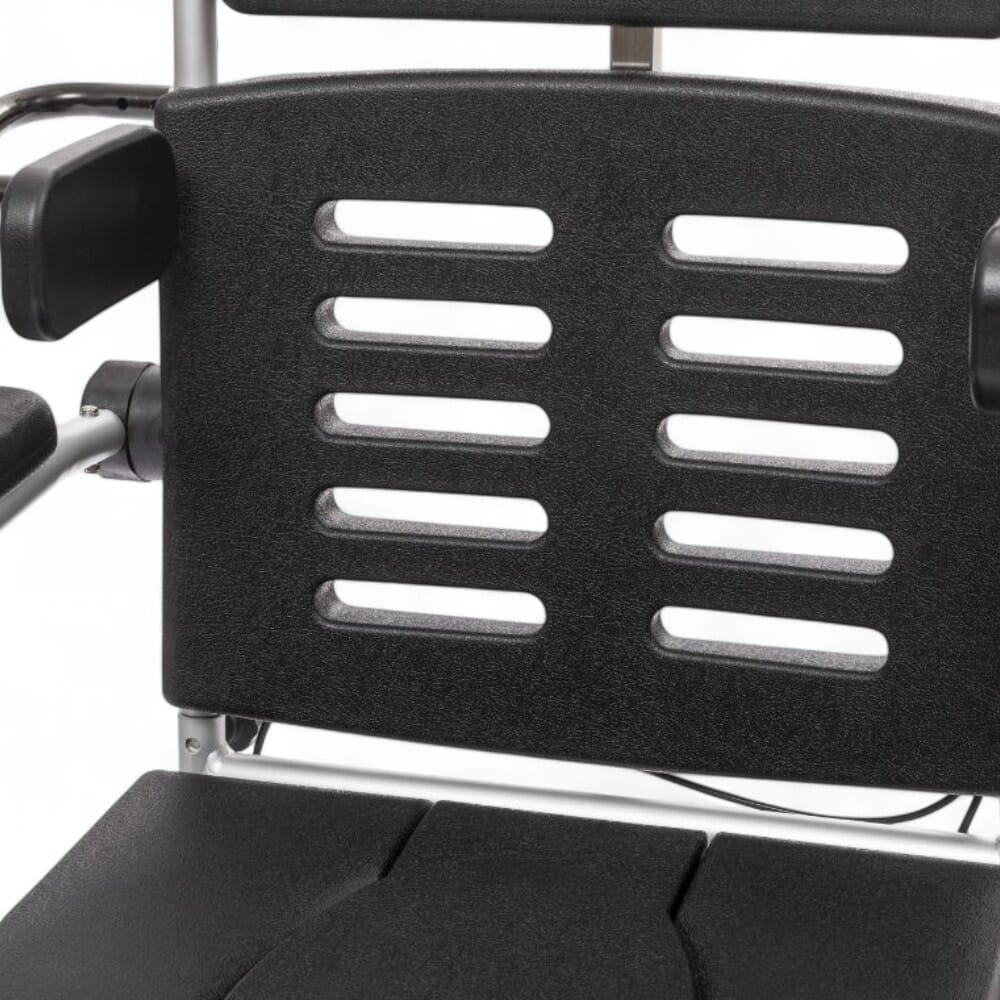 alerta aqua tilt in space hi lo shower commode chair seat back