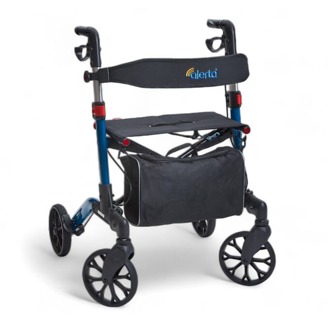 alerta dual folding rollator with seat