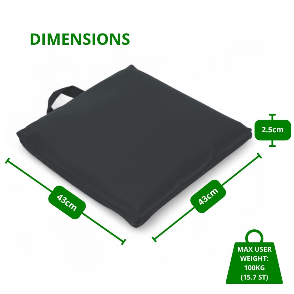 alerta gel cushion dimensions