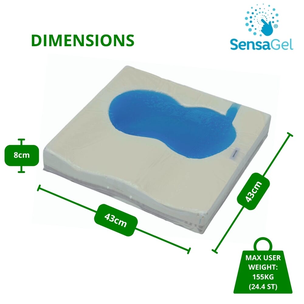 alerta gel visco cushion dimensions